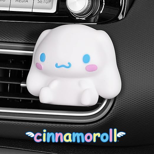 Carbella Hello Kitty Car Air Freshener – Cute and Long-Lasting Cinnamoroll Air Freshener for Car, Easy Clip-On Hello Kitty Car Accessories, Odor Eliminator, Fun Scents, 30 Days Freshness, White/Blue