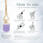 Be Enchanted Car Air Hanging Essential Oil, Car Air Freshener Diffuser, Long Lasting Essential Oils, Aromatherapy Vehicle Diffuser by Simplee & Co
