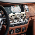 Car Air Freshener Vent Clips 3 Pack Car Accessories for Men Women, Cute Skull Auto Air Conditioner Vent Clips Decor, for Car Office Kitchen Home Halloween Christmas Gift