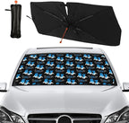 Socira Funny Six Seven Car Windshield Sunshade Umbrella Foldable Umbrella Sun Shade Windshield Cover Sunshade Car Accessories Blocks Uv Rays Keeps Cool (57" X 30")