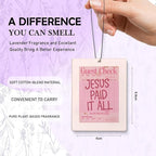Pink Cute Car Accessories for Women,Christian Decor Air Freshener for Car, Funky Coquette Bow Bible Verse Decor Air Freshener Hanging 3 Pcs for Cars Closet Drawer Books Bathroom