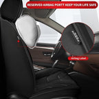 TTX LIGHTING Car Seat Covers fit for Jeep Patriot 2007-2017 Full Set: Premium Leather Automotive Seat Cover with Airbag Compatible Waterproof (5 Seats, Black)