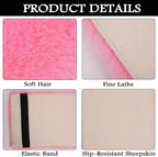 Fluffy Furry Armrest Cover for Car, Auto Center Console Cover Pad Car Soft Console Pad Wool Fur Armrest Seat Box Cover Protector Universal Fit for Most Vehicle, SUV (Purple)