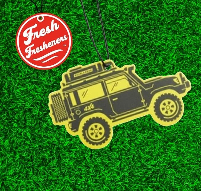 Outdoor Adventure Car Air Freshener 4 Pack Scented With Premium Oils By Fresh Fresheners (Overland SUV)