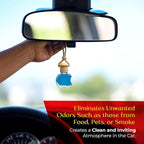 Kabod Invicto Car Air Freshener | Hanging Essential Oil Diffuser | Natural Odor Eliminator | Long-Lasting Fragrance | 10 ml