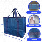 DURASACK Large Insulated Food Delivery Bag – 16"x9"x13" Reusable Thermal Tote for Hot & Cold Transport – Lightweight Grocery, Lunch, and Takeout Carrier – Water-Resistant, Foldable