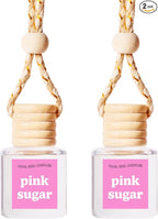 COOLGIRLCANDLES Pink Sugar Car Air Hanging Fragrance Oil Diffuser - Essential Oils Air Freshener for Automobiles, Long Lasting Scents Aromatherapy