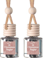 CANDECraftCo Car Air Hanging Fragrance Oil, Car Auto Freshener for Essential Oils, Scents Fragrance Aromatherapy Automobile Diffuser, Long Lasting (Cinnamon Sugar)