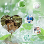 3-500Pcs Custom Air Fresheners with Picture - Personalized Double Sided Photo Text Logo Air Freshener for Car Hotel Business Event Promotion (General, Heart)