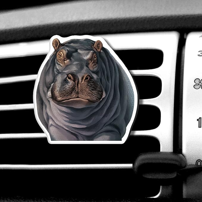 WIRESTER Fresh Scented Car Air Freshener Vent Clip, Decorative Accessories, Interior Decoration for Cars - Birds, Bear, Chicken, Rhino, Hippo, Snake, Horse