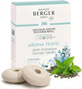 Maison Berger Luxury Car Diffuser Refill Set – Ceramic Inserts for Vent Clip Diffusers, 4-Week Passive Diffusion, Premium In-Car Fragrance Refill, Made in France (Aroma Travel)