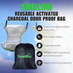 SMELLRID Activated Carbon Odor Eliminator Pouch – Neutralizes Odors in Closets