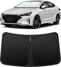 INSAUTO Custom Fit Windshield Sun Shade Accessories for Hyundai Elantra 2017-2020, Foldable Front Window Sunshade, UV & Heat Reflector, Keeps Interior Cool, Includes Storage Bag