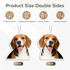HINFKA 10-1000 Pcs Custom Air Fresheners with Picture – Personalized Double-Sided Car Freshener with Logo or Photo, Bulk Customized Gifts for Business Events and Branding (A09-Irregular, Personalized)