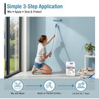 Rain Guard Paint Sealer 1 Gallon | Ready to Use | Protects Painted Concrete, Wood, Stone | Silane/Siloxane Acrylic Waterproofer | UV Resistant | Fast Drying | Semi-Satin Finish
