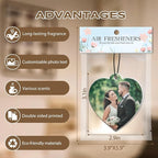 Custom Air Fresheners with Picture, Personalized Air Freshener for Cars, Customized Photo Gift with Scents for Family and Lovers