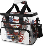 Cooler Bag Insulated Picnic Bag Large Lunch Box Reusable Tote Bag Soft Sided Portable Beach Cooler Grocery Camping
