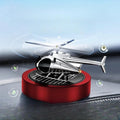 Car Diffuser Quiet & Stylish Helicopter Solar Dashboard Decor Auto-Rotating Air Purifier for Men & Military Enthusiasts Enhance Driving Experience (Red)