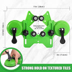 Diamond Hole Saw Kit, 10 PCS Tile Brazed Drill Bits Set with Double Suction Cup Guide, 6-50 mm Dry/Wet Hole Saws for Ceramic, Glass, Porcelain, Marble, Granite