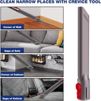 Sealegend Crevice Tool Dryer Vent Lint Vacuum Attachments Compatible with Dyson V15 V12 V11 V10 V8 V7 Vacuum Cleaner Dryer vent Cleaner Kit, Flexible Dryer Lint Removal Tool