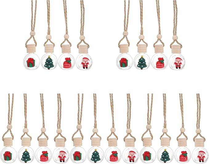 Mobestech 20 Pcs Car Aromatherapy Pendant Air Car Fresheners Hanging Oil Diffusers Hanging Diffuser Pendant Aromatherapy Essential Oil Diffuser Diffusers Glass