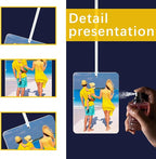 200 pcs sublimation air fresheners blanks ，sublimation car freshener blanks with packaging air freshener blanks DIY Air Freshener for Car and Home Hanging Decoration