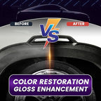 Plastic Restorer for Cars Ceramic Plastic Coating Black Trim Quick Restoration Bring Faded Rubber and Vinyl Back to Life, Buff for Shine, Restore Flexibility, UV Protection - 5oz/150ml