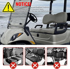 Golf Cart Front and Rear Seat Covers for Yamaha G29/drive Drive 2 2007+, Durable Polyester Fabric Yamaha G29 Seat Covers, Breathable Washable