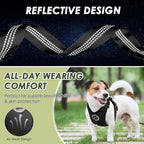 Lukovee Dog Seat Belt for Car, Adjustable Dog Car Harness for Large Medium Small Dogs, Soft Padded & Breathable Mesh Dog Seatbelt with Car Strap and Carabiner (Black,S)