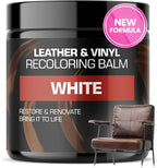 FORTIVO Leather Recoloring Balm, Leather Repair Kit for Furniture, White Leather Dye, Leather Repair Kit, White Leather Balm, Leather Repair Kit for Couches, Balm Leather - White