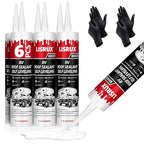 6 Pack RV Roof Sealant,Self Leveling Lap Sealant for RV Roofs,White RV Caulking Sealant Waterproof for Camper, Trailer & Motorhome