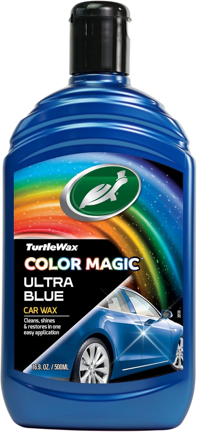 Turtle Wax 52709 Color Magic Car Paintwork Polish Restores Colour & Shine Blue 500ml