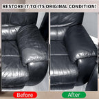8.5oz Leather Recoloring Balm with 100ml Mink Oil,Black Leather Repair kit for Furniture and Car Interior,Leather Couch Scratch Repair,Leather Dye Paint,Mink Oil for Leather