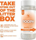 POOPH® LITTERIZER® – 16oz Bottle – Absorbs 46x Weight in Wetness & Odor – Keeps Litter Dry, Reduces Mess, Reduce Litter Costs and Get a Stink-FREELitter Box – Without Fragrances or Harsh Chemicals