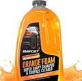 SwiftJet Orange Foam Car Wash Soap – pH Balanced Super Soapy Shampoo & Surface Cleaner – Thick Foaming Suds for Cars, Trucks, SUVs & Boats – Streak-Free Shine, Safe on Wax & Sealant (64 FL OZ)