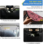 Colorful Flowers Sunflower Car Windshield Sun Shade Chamomile Dahlia Lily Anemone Foldable UV Ray Sun Visor Protector Sunshade to Keep Your Vehicle Cool (55" x 27.6")