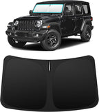 INSAUTO Custom Fit Windshield Sun Shade Accessories for Jeep Wrangler JL 2018-2026, Foldable Front Window Sunshade, UV & Heat Reflector, Keeps Interior Cool, Includes Storage Bag