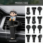 100pcs Air Outlet Clip Vent Clips, Automatic Air Freshener Car Air Conditioner Clips for Home Air Vent Clips Sublimation Air Fresheners Blanks (Black)