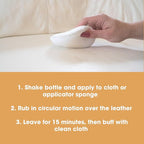 Furniture Clinic Leather Protection Cream | 2-in-1 Leather Conditioner & Waterproofing Protector for Furniture, Shoes, Car Seats & More | Prevent Stains while Nourishing | 17oz/ 500ml