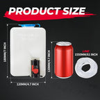KEMIMOTO Universal Car Windshield Washer Pump Washer Fluid Reservoir Bottle Kit with Pump Jet Button Switch 12V Windshield Tank