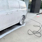 Pressure Washer Gun with Foam Cannon, Max W.P. 2320PSI, B.P. 5000PSI, M22-14mm & M22-15mm Fitting, 4 Stainless Steel Nozzle Tips & Holder, Replacement for Ryobi, Greenworks, and More