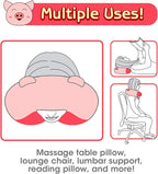 H HOMEWINS Travel Pillow for Kids,Toddler Neck Pillow Cute Animal Neck Head Chin Support Travel Accessories for Airplane, Car, Train,Recline