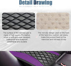 Car Center Console Cover, Universal Leather Waterproof Armrest Seat Box Cover Protector, Comfortable Car Decor Accessories Fit for Most Cars, Vehicles, SUVs-Purple