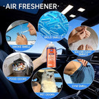 GLODWAY Car Air Freshener Spray, Tropical Flavor Scent, 6 OZ Odor Eliminator,4 Pack, for Cars, Trucks, RVs, Home