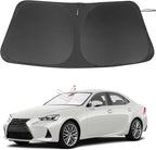 Windshield Sun Shade Custom Fit for 2014-2020 Le xus is Sedan (NOT for Le xus RX, ES) Accessories Foldable Sunshade Sun Blocker Protect Car from Sun Rays & Heat Damage Keep Car Cooler