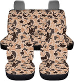 KEIAHUAN Car Seat Covers for Front and Rear Seat Duck Camo Hunting Auto Interior Decoration Accessories for Sedan, Truck, SUV, Van, 4 Piece