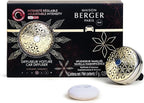 Maison Berger Car Diffuser Set – Refillable Vent Clip, Ceramic Refill, Made in France - Luxury Auto Scent - 4-Week Diffusion - Elegant Air Freshener for All Car Vents (Vanilla Magnificence)