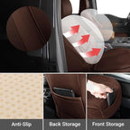 Coverland Custom Fit Car Seat Covers for Car Compatible with [7-Series, M5, Genesis, MazdaSpeed3, Outback] Premium Waterproof Non-Slip Interior Seat Protector [Front Dark Brown- Size Chart A23]