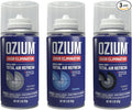 Ozium Air Sanitizer, 2 oz Car Fogger: Single-Shot Smoke Odor Eliminator & Car Air Freshener (Original+That New Car Smell+Carbon Black, 3 Pack Variety)