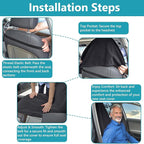 Car Seat Covers Universal Car Protective Front Seat Covers Washable Non-Slip Seat Protectors for Gym Workouts,Waterproof and Sweatproof Towel Seat Covers for Cars,Trucks, Jeeps (Black)